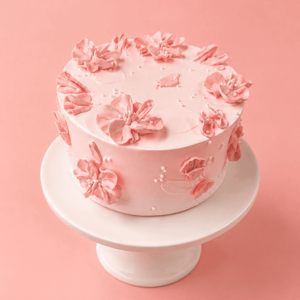 Pink Petal Cake