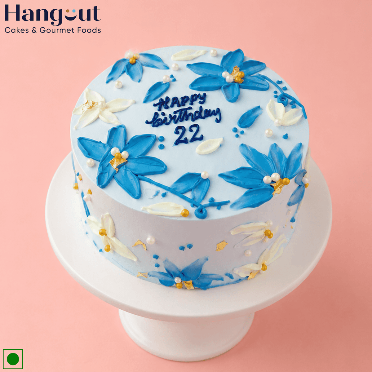 Blue Petal Cake