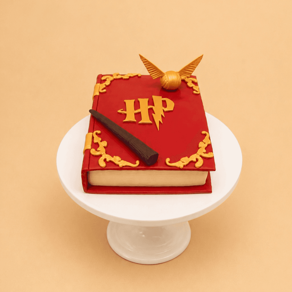 Hogwarts Book Cake