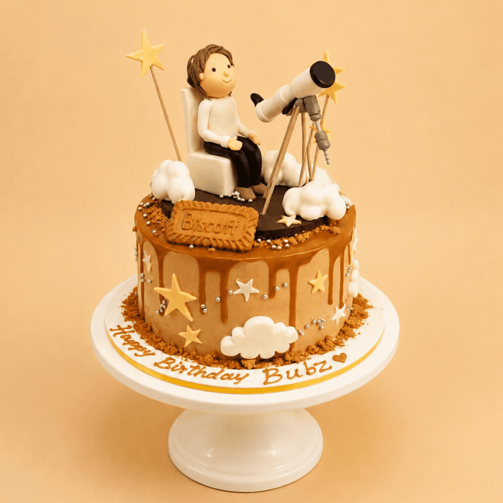 Moon & Stars Biscoff Cake