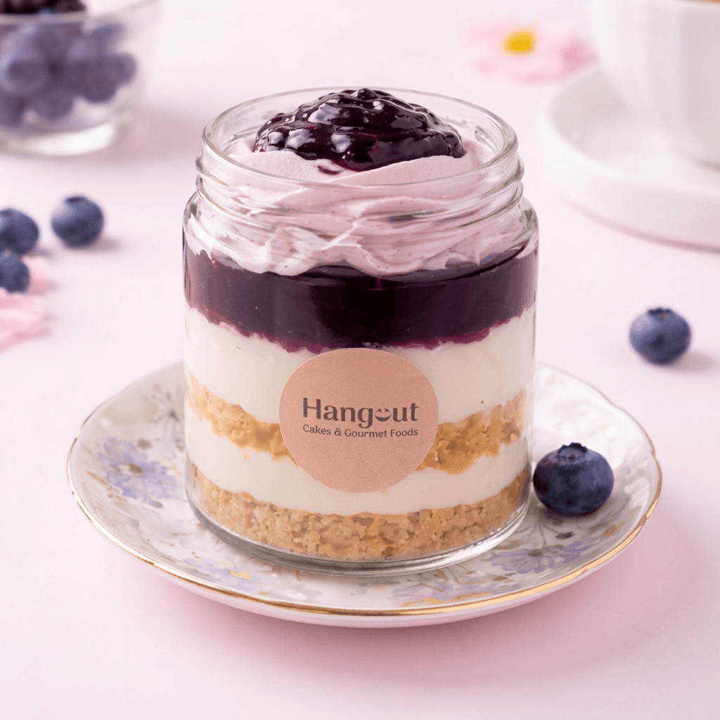 Blue Berry Cheese Dessert Jar