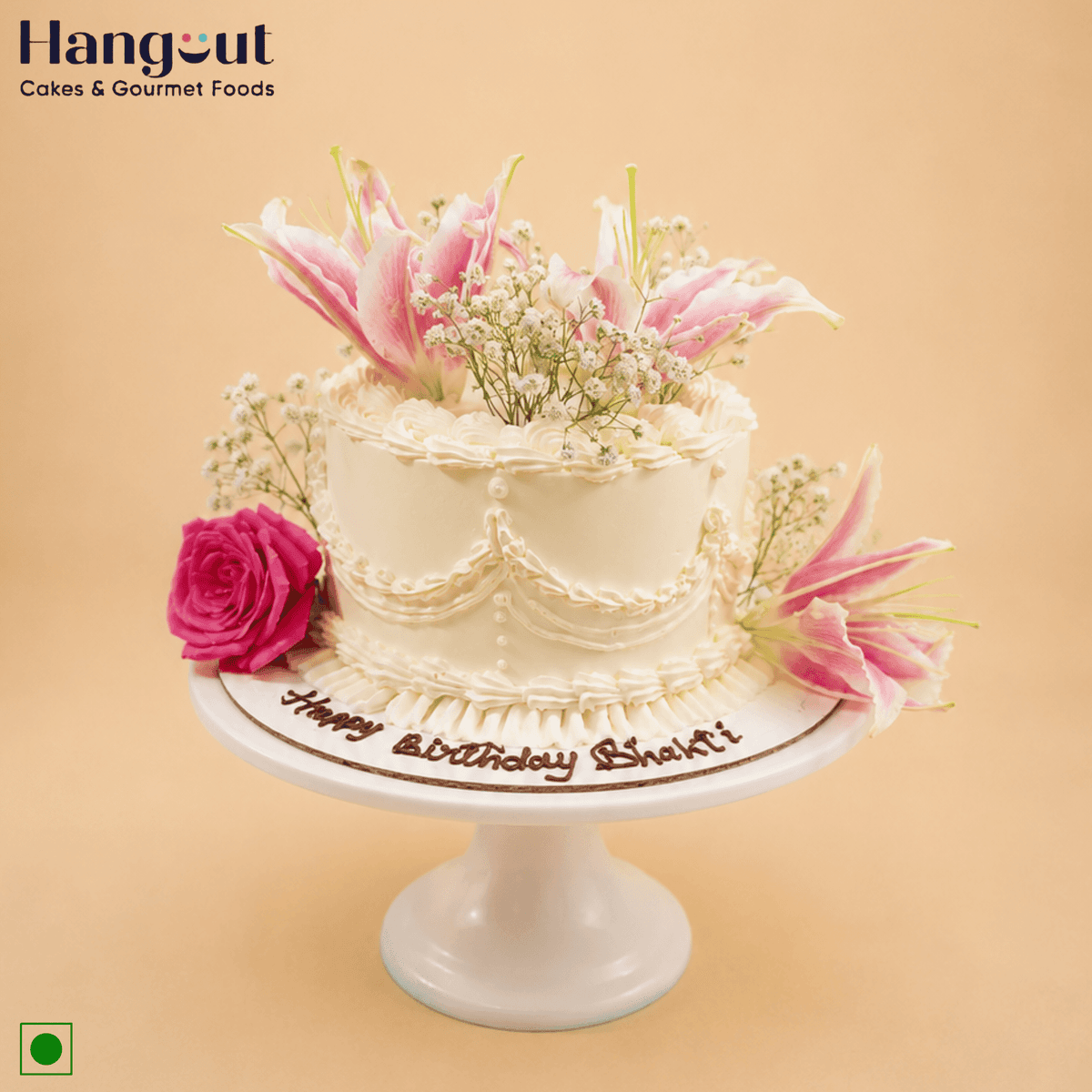 Vintage Classic Lily Cake