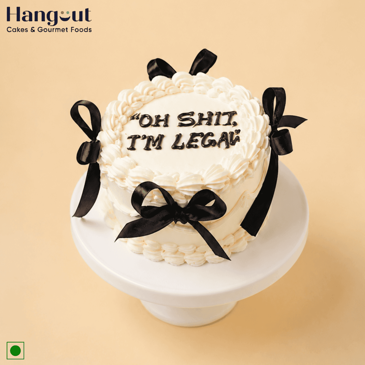 Midnight Bow Cake