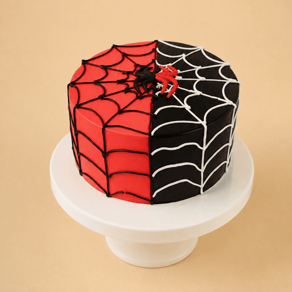 Spider Web Duo Cake
