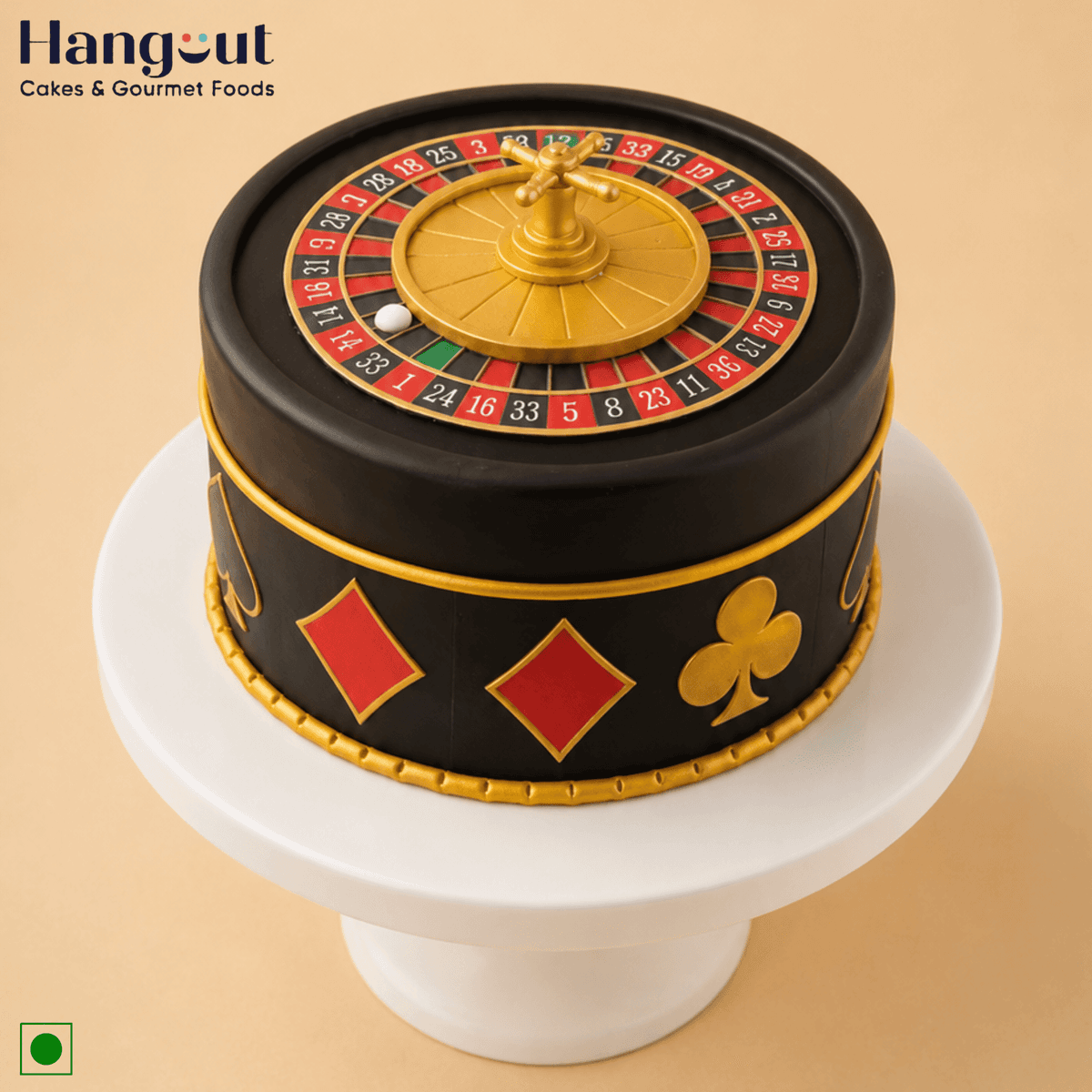 Casino Roulette Cake