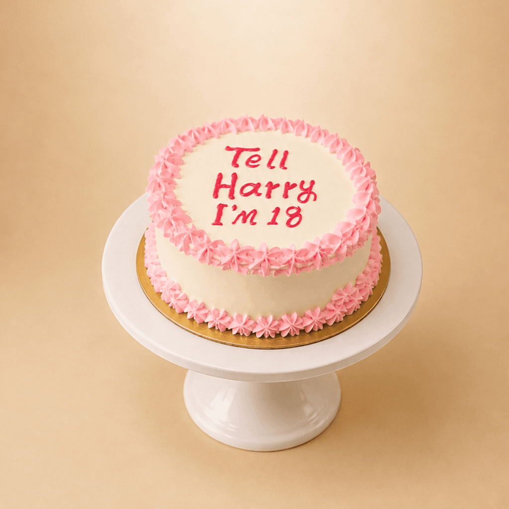 Tell Harry I’m 18 Cake