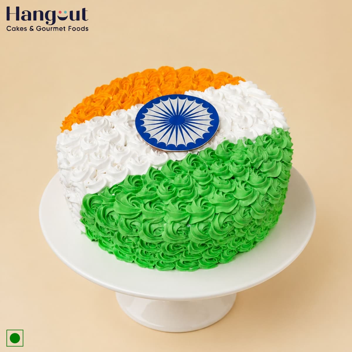 Tricolour Rosette Cake