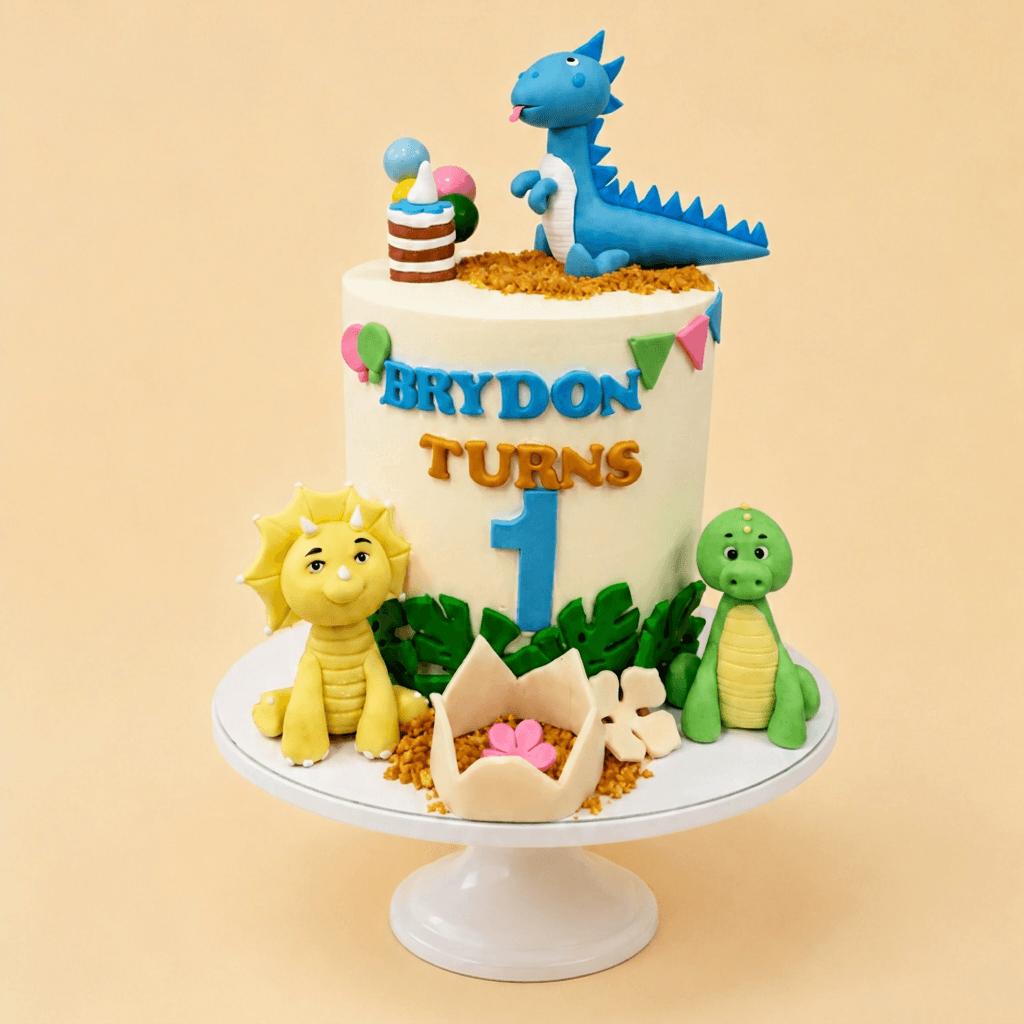 Dino’s First Adventure Cake