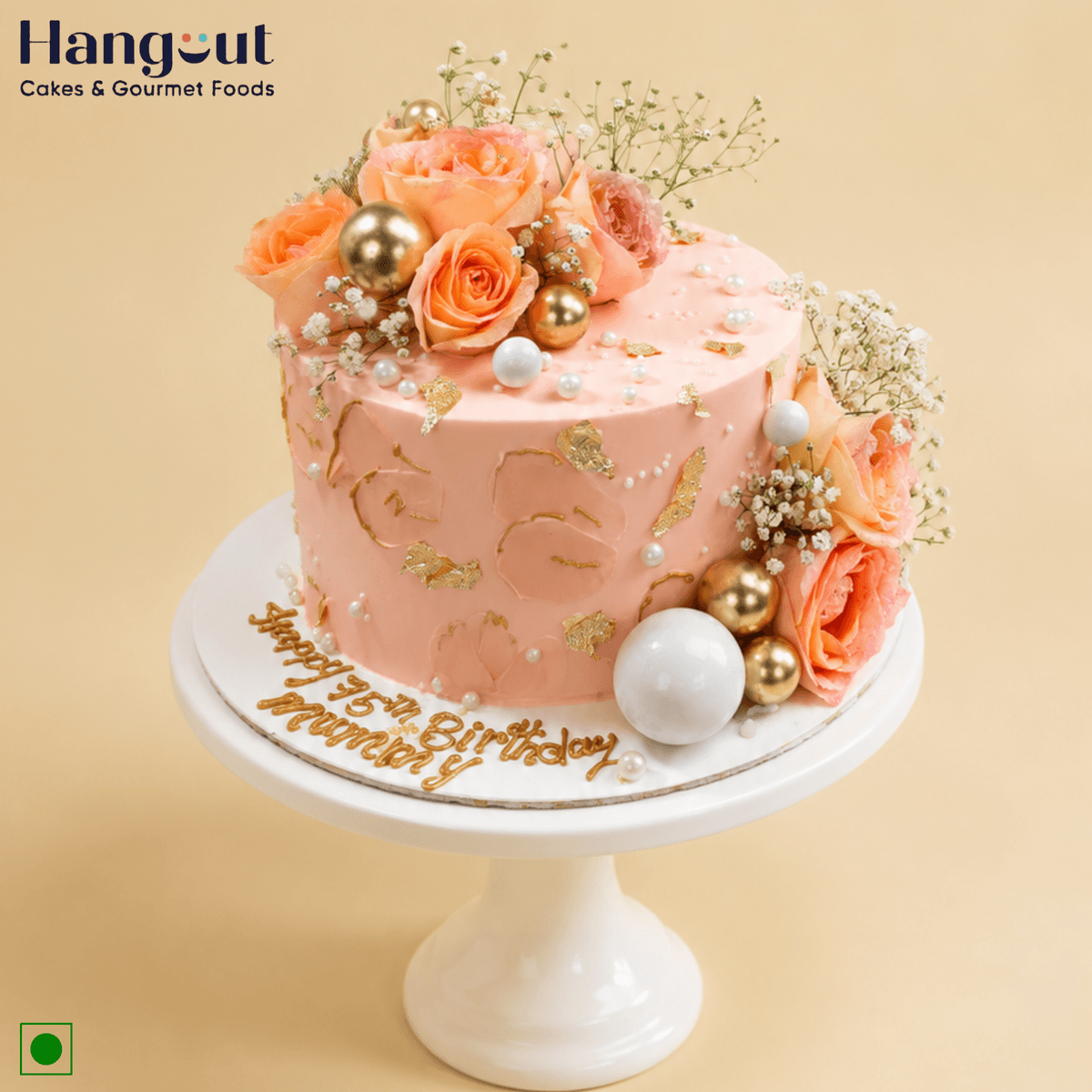 Peach Rose Cake