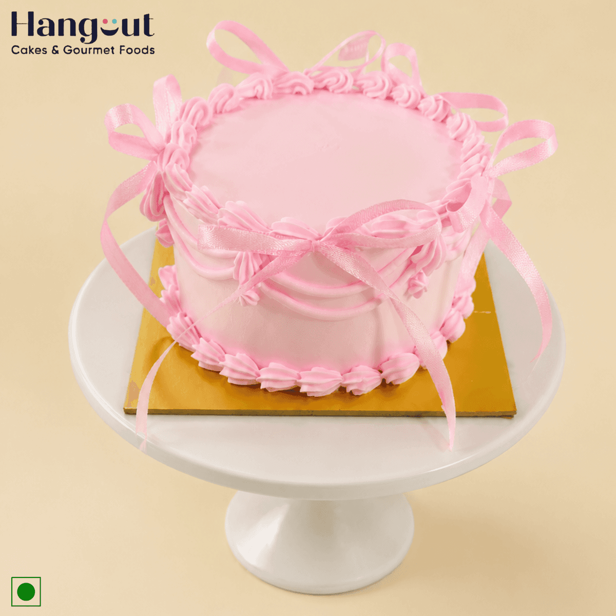 Tiny Pink Bow Cake