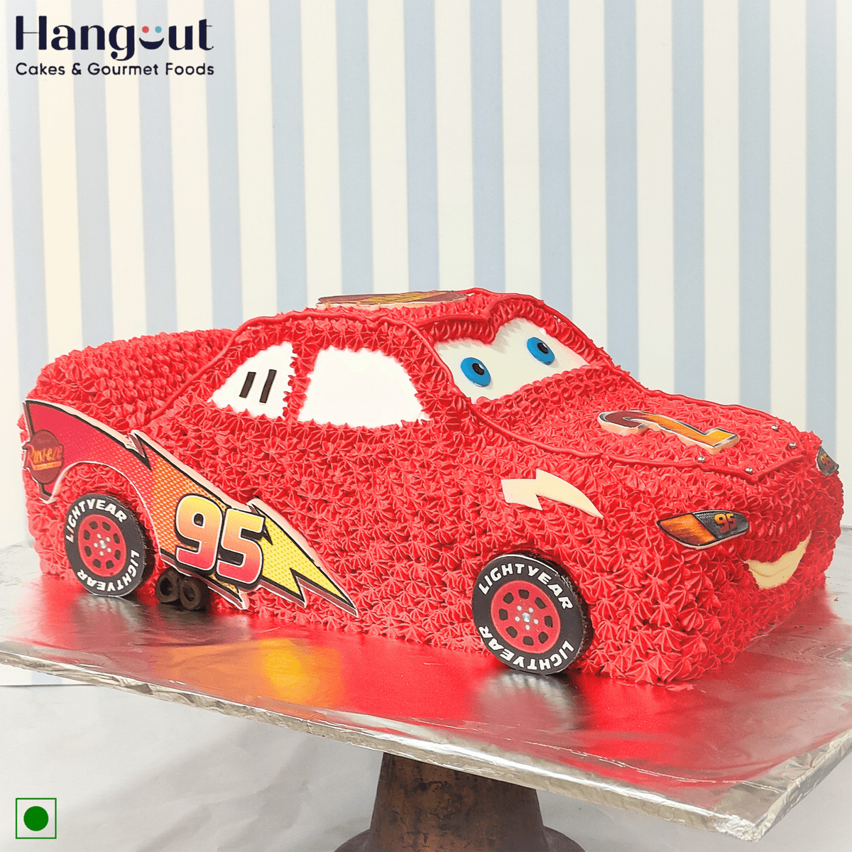 3D Lightning Racer Car Cake