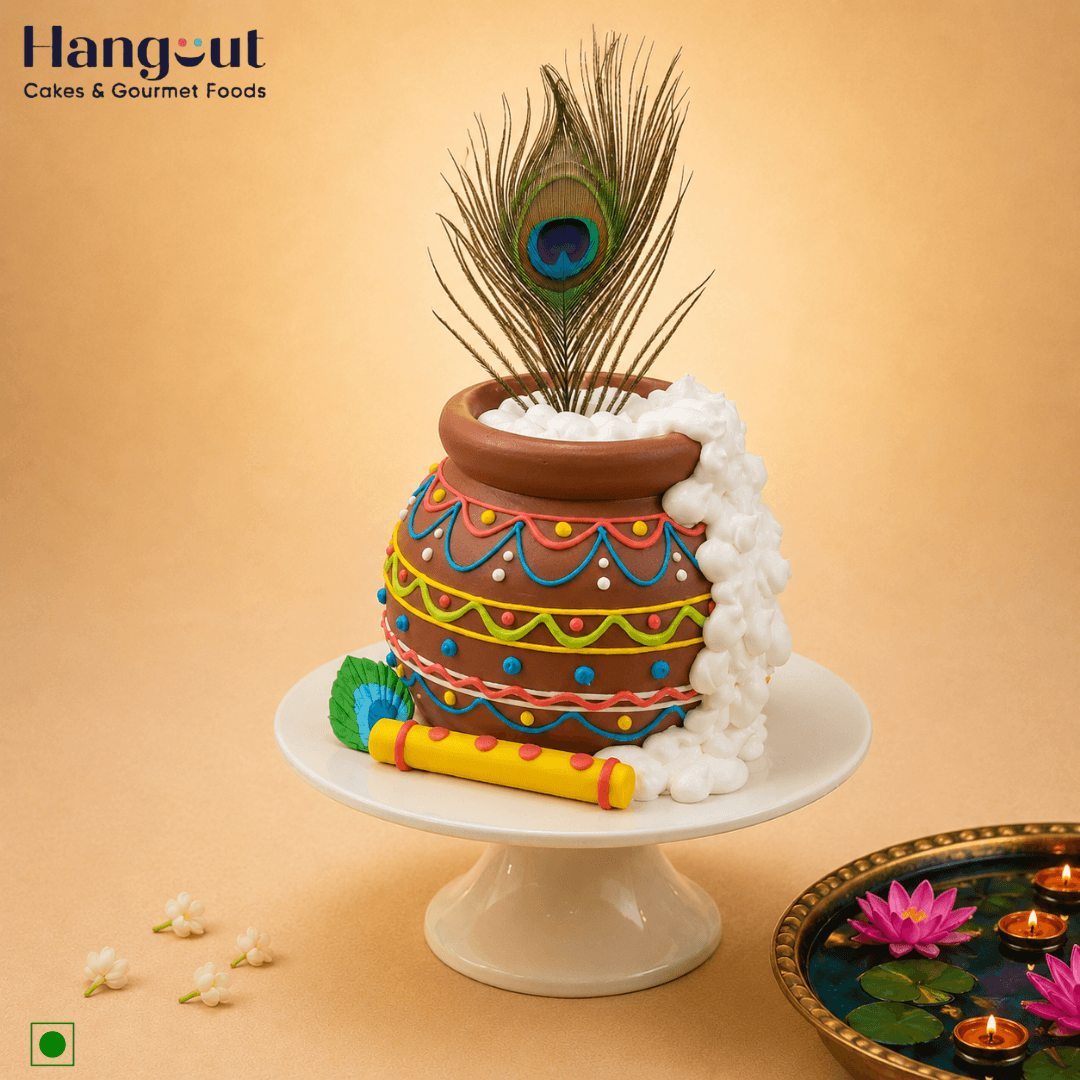 Krishna Matki Janmashtami Cake