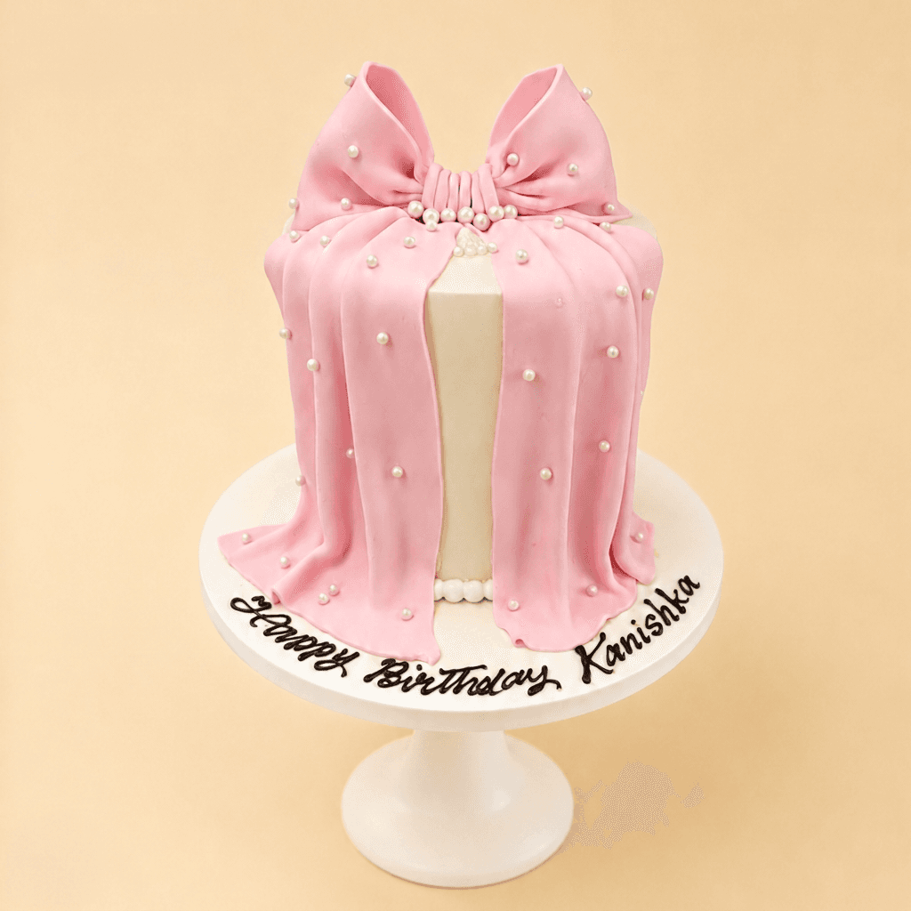 Grand Draped Bow Cake