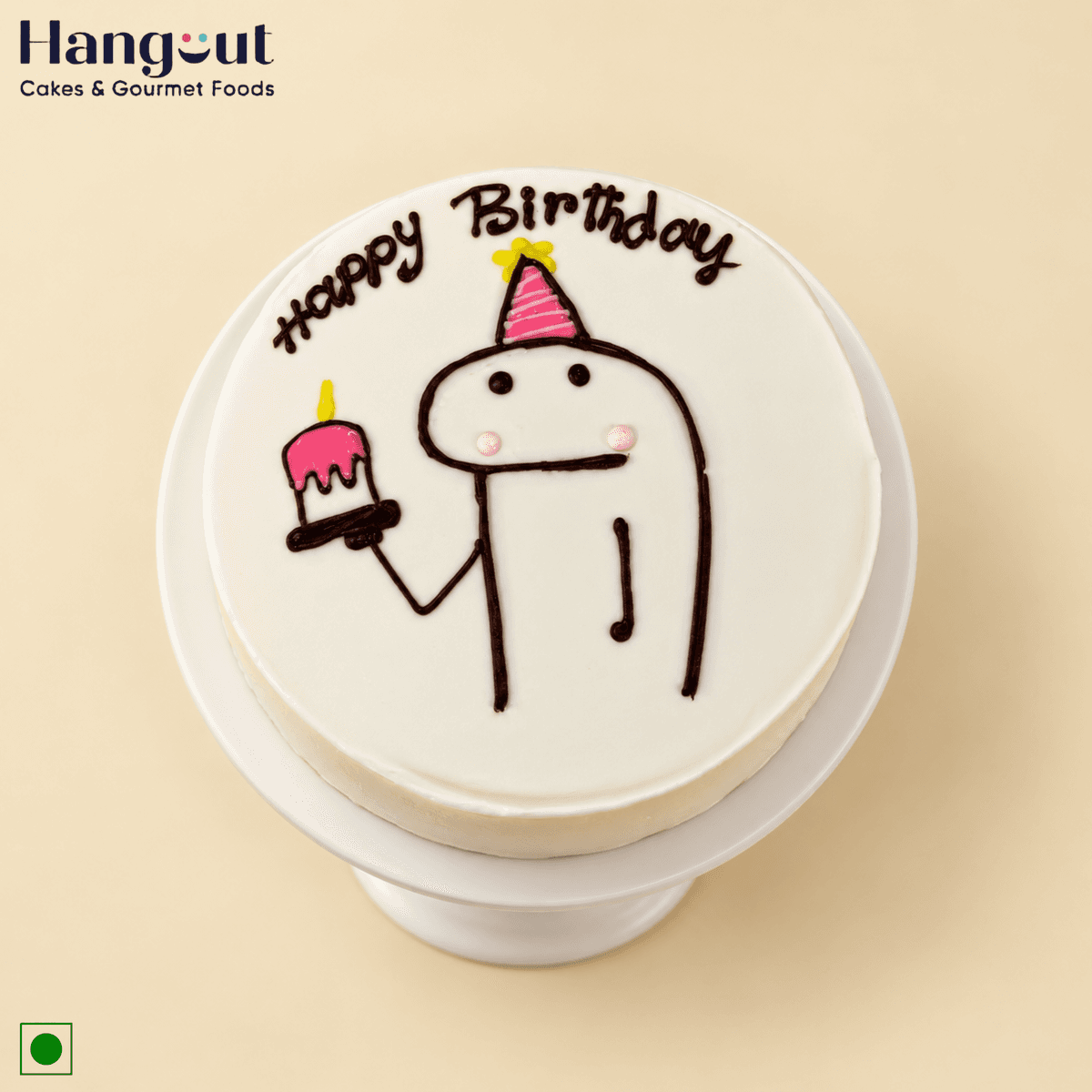 Cute Doodle Birthday Cake
