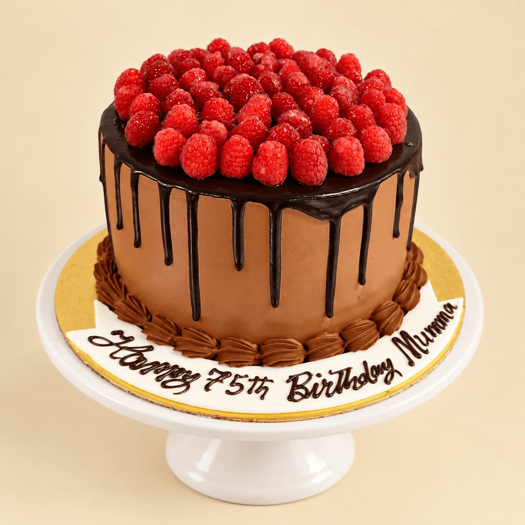 Raspberry Chocolate Drip Cake