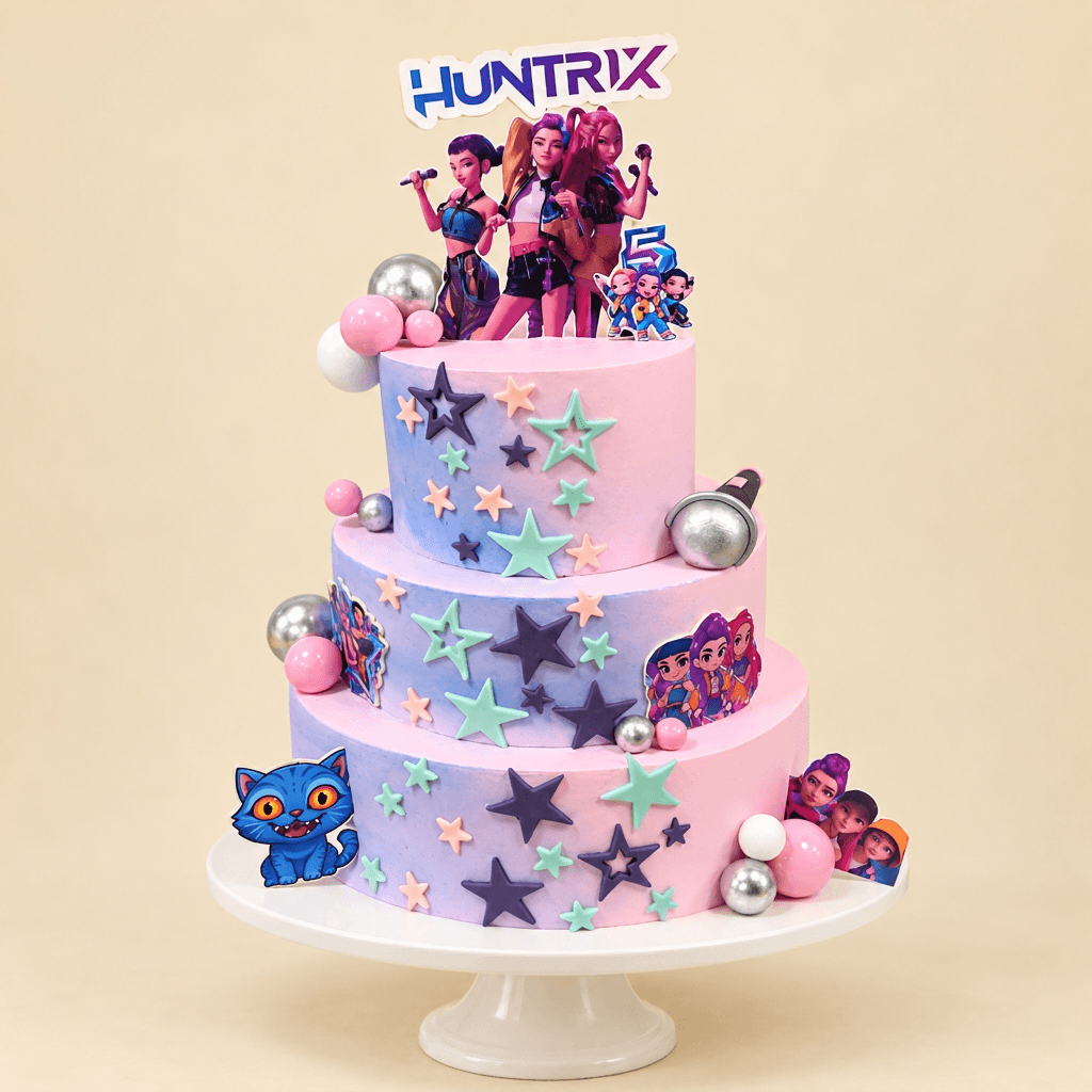 HUNTR/X K-Pop Birthday Cake