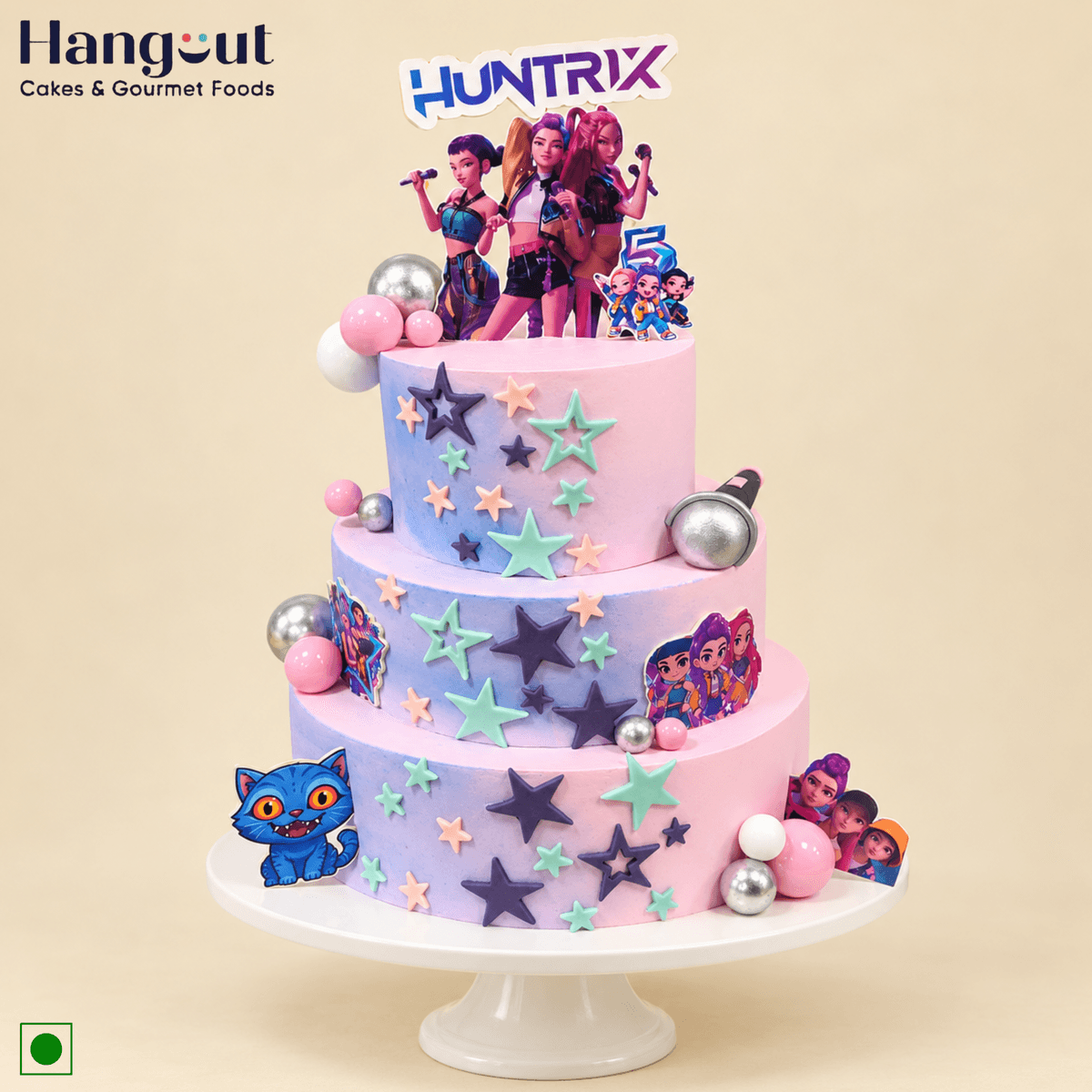 HUNTR/X K-Pop Birthday Cake
