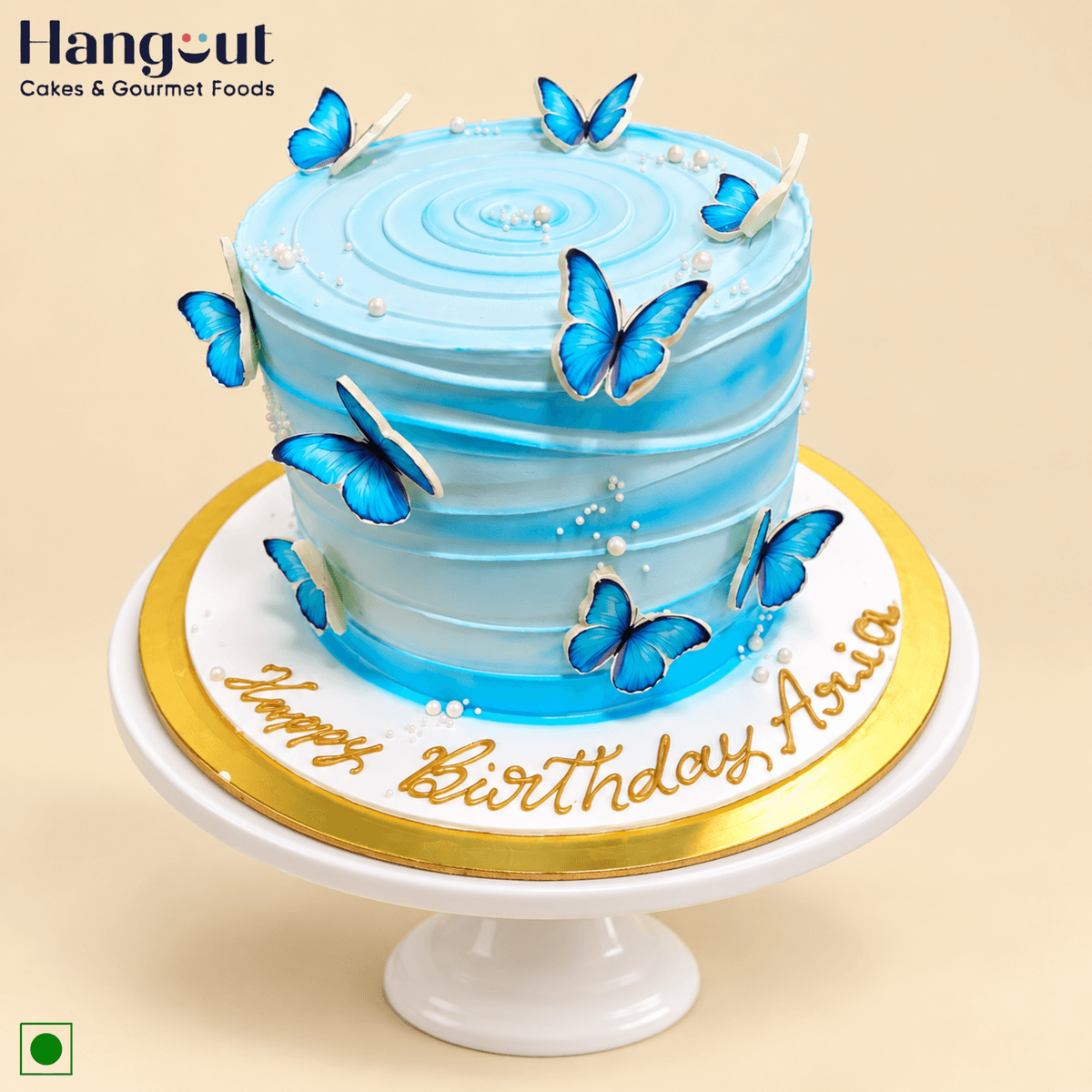 Blue Butterfly Dream Cake