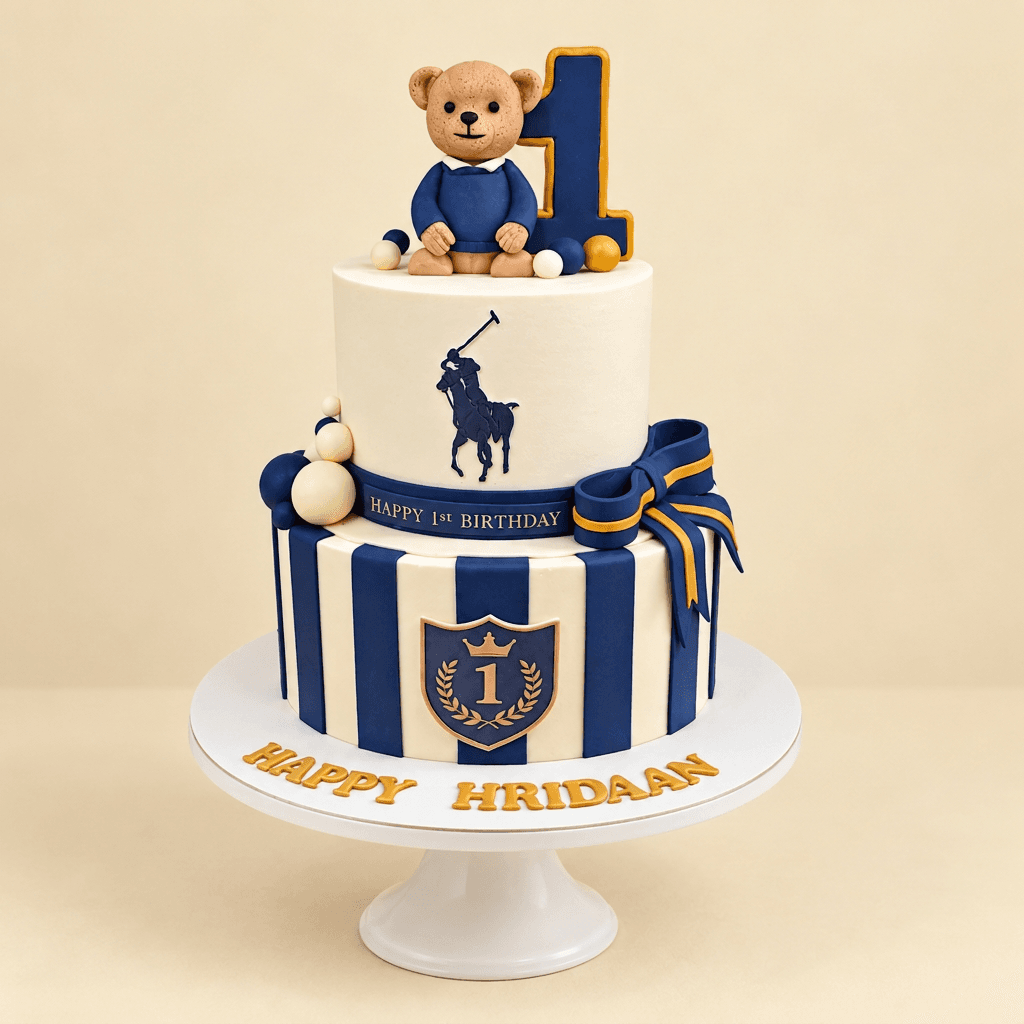 Little Polo First Birthday Cake