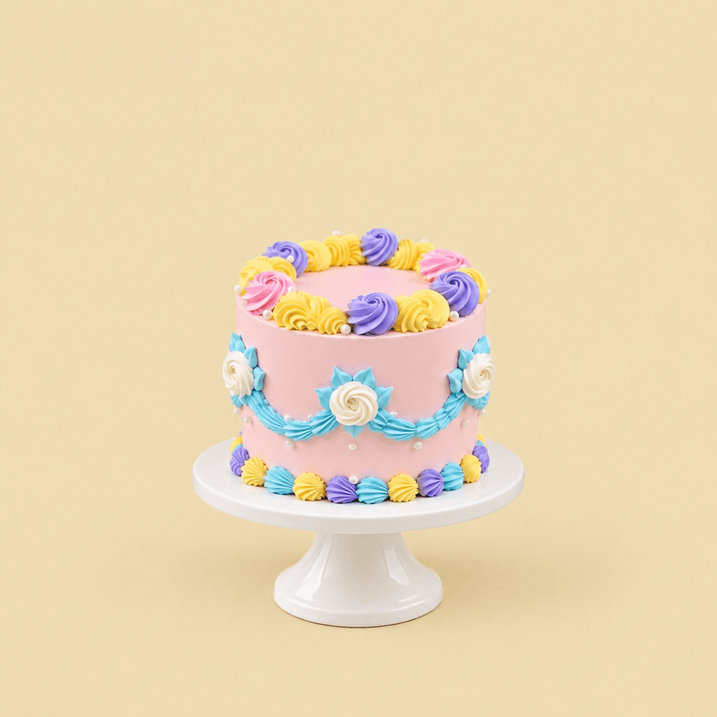 Pastel Garland Cake