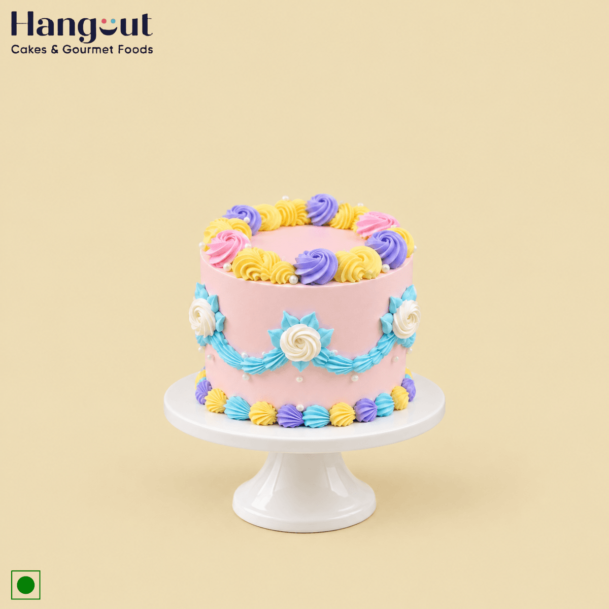 Pastel Garland Cake