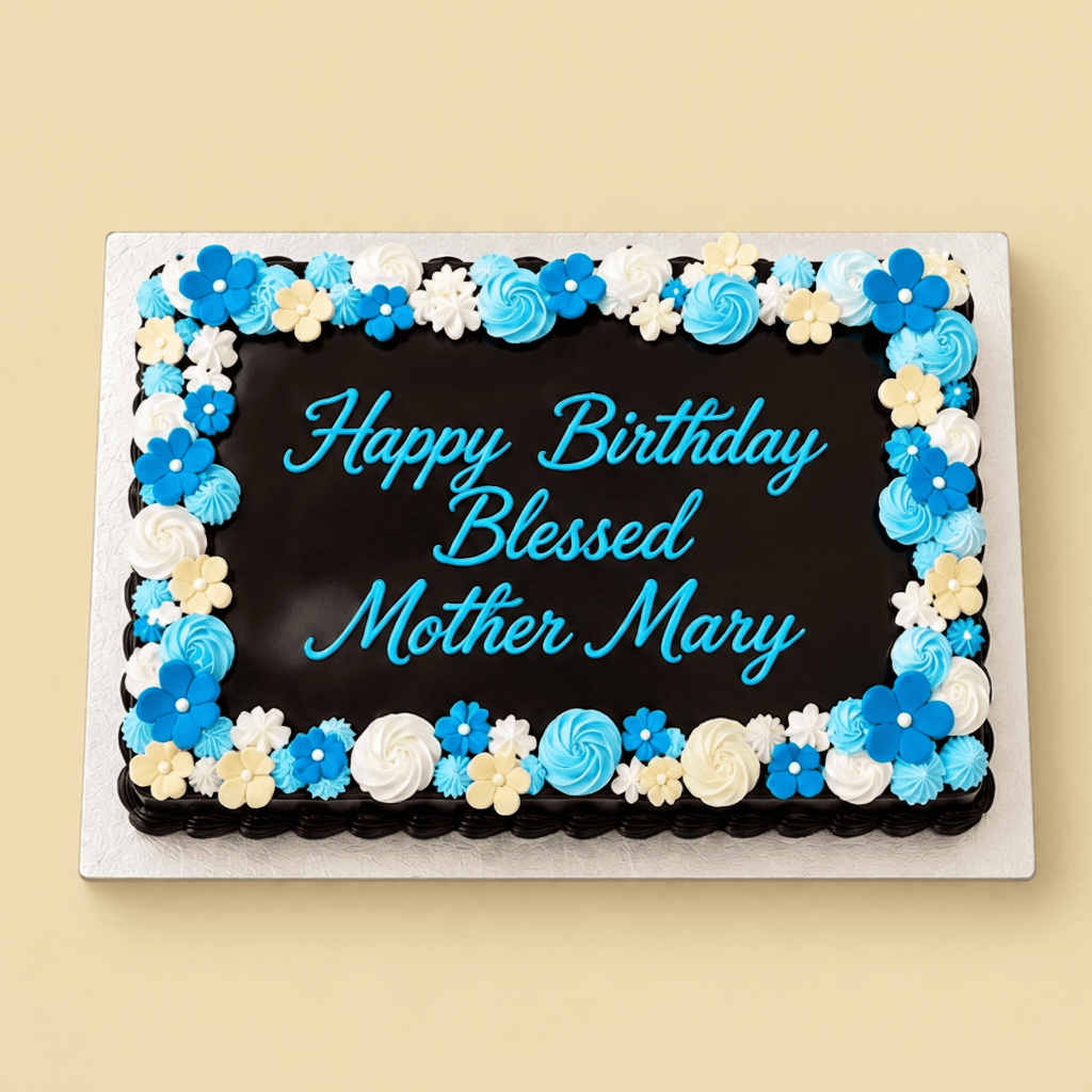 Floral Blessings Chocolate Cake