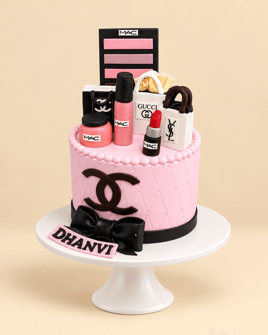 Glam Makeup Fashion Cake