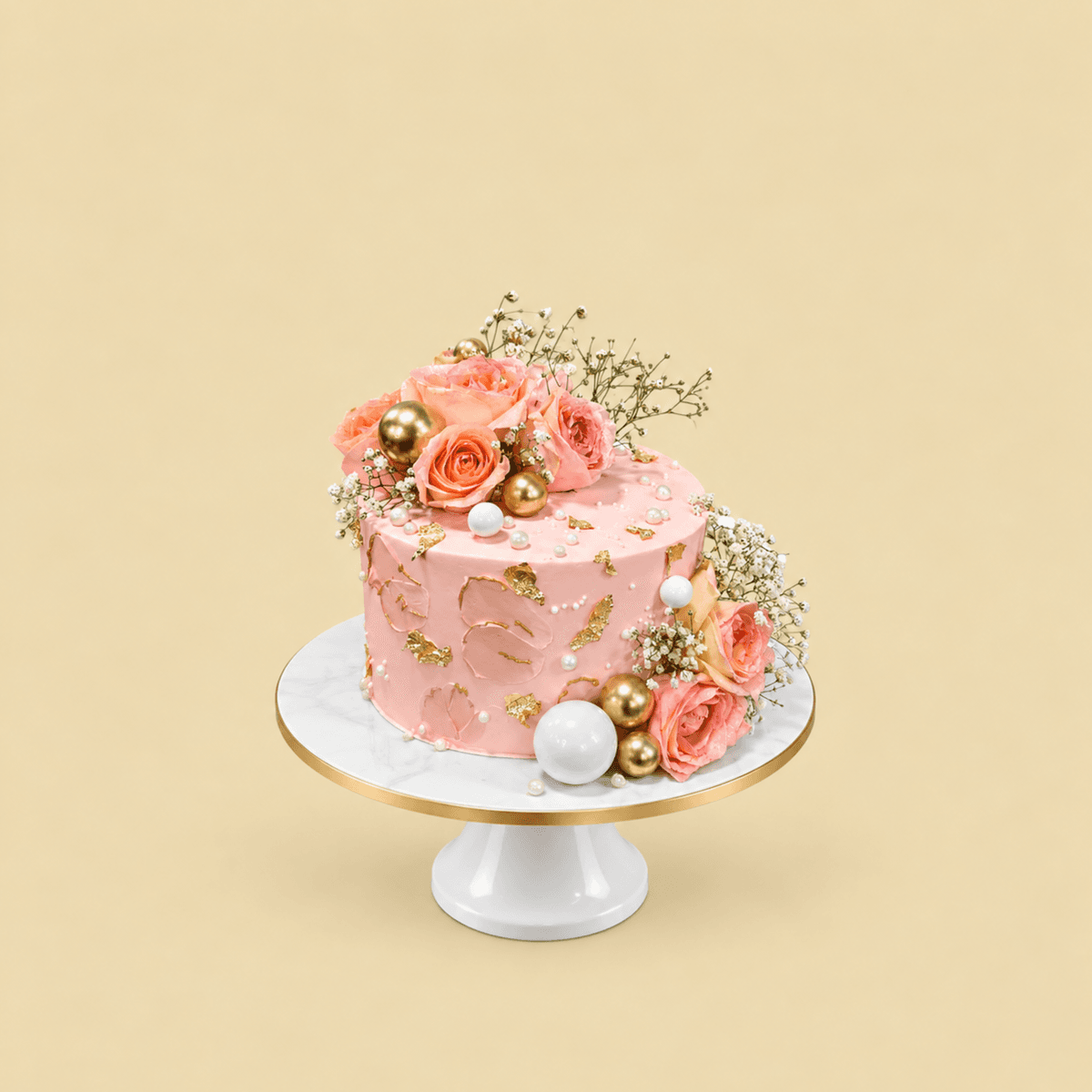 Rosy Wishes Cake