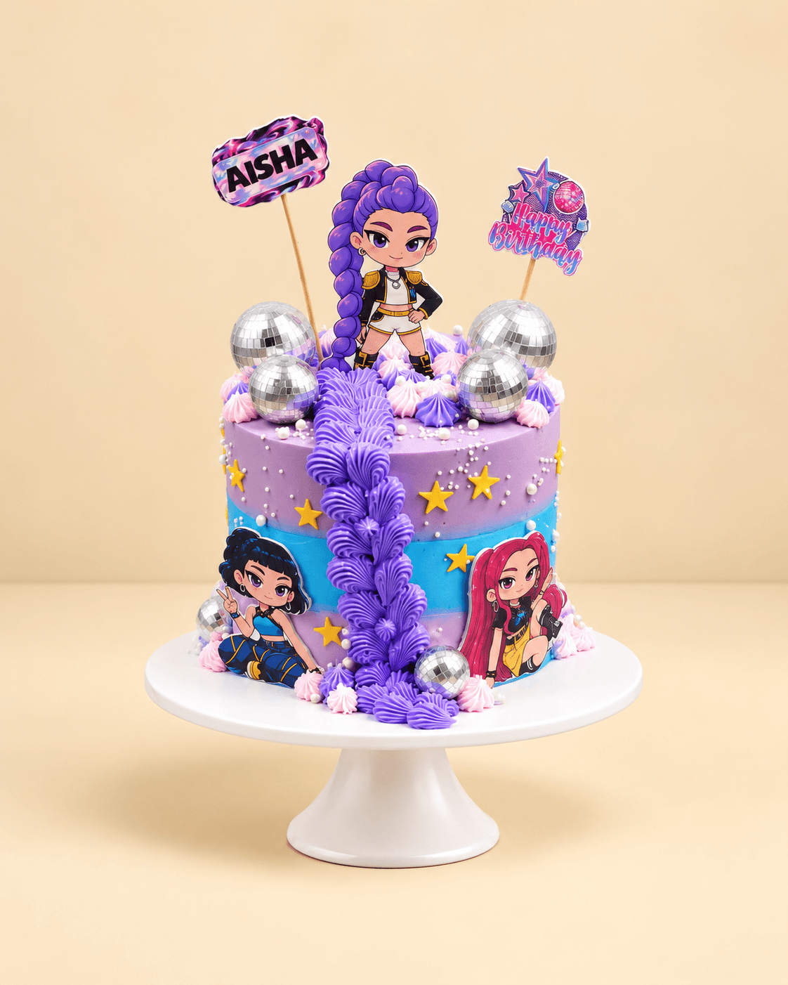 Pop Star Party Cake