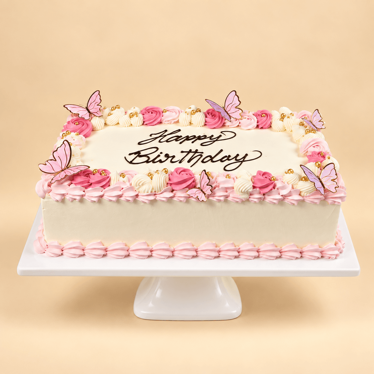 Butterfly Blush Celebration Cake