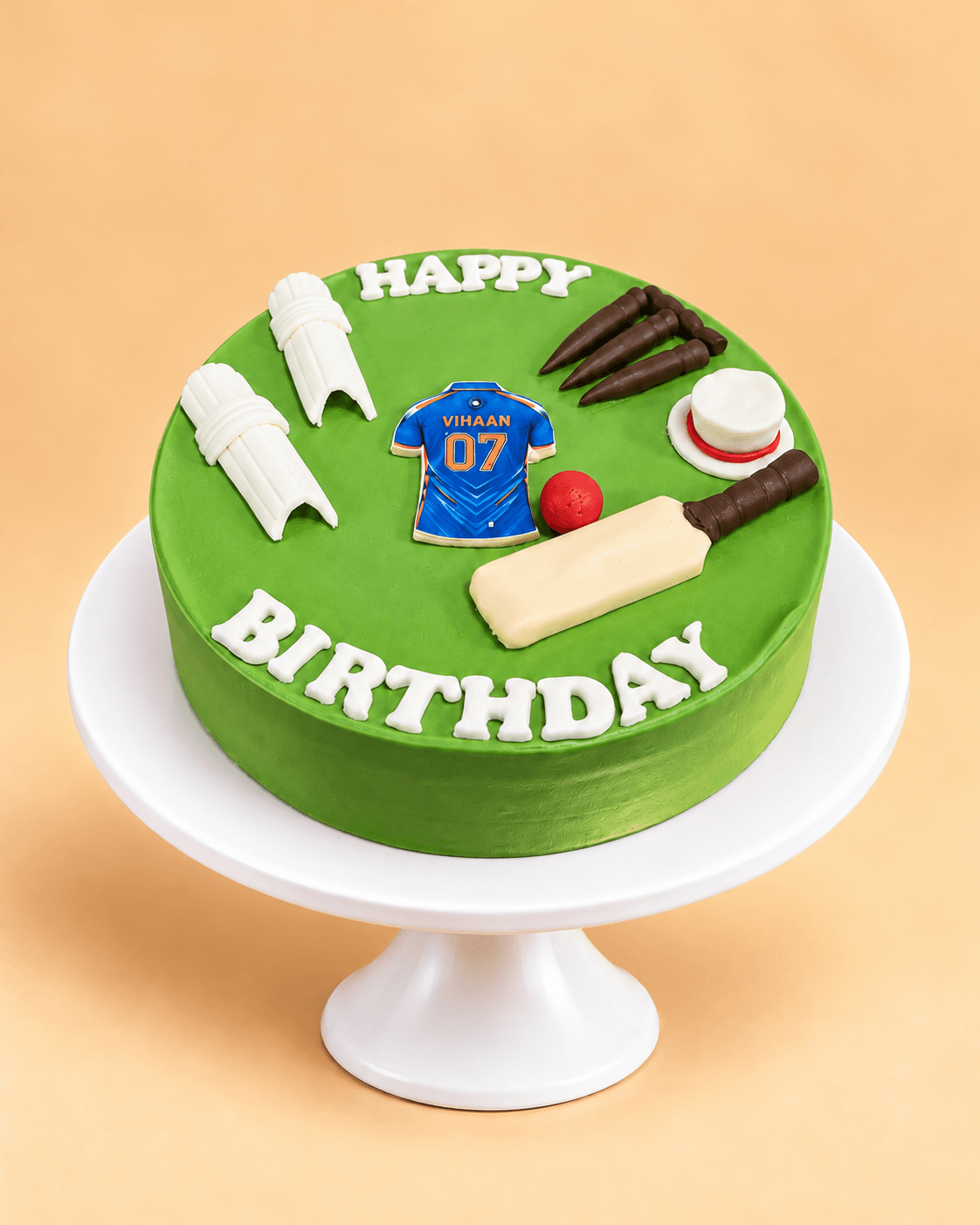 Cricket Champion Birthday Cake