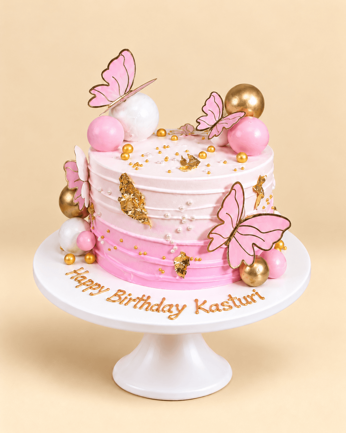 Blush Butterfly Cake