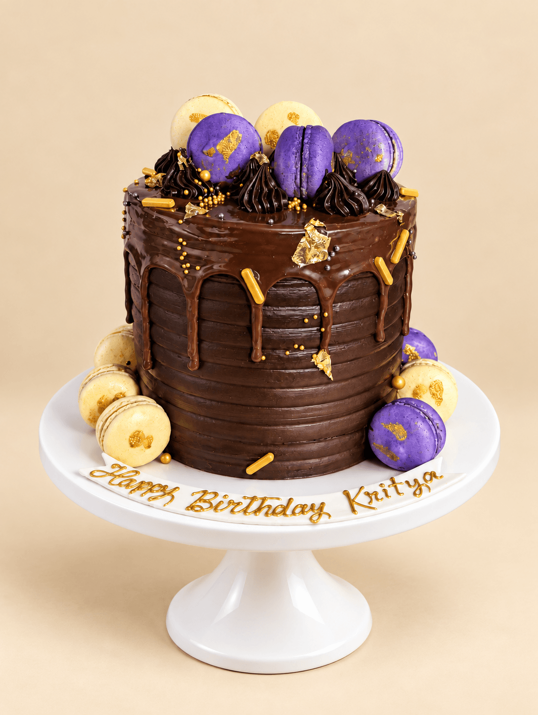 Royal Macaron Chocolate Cake
