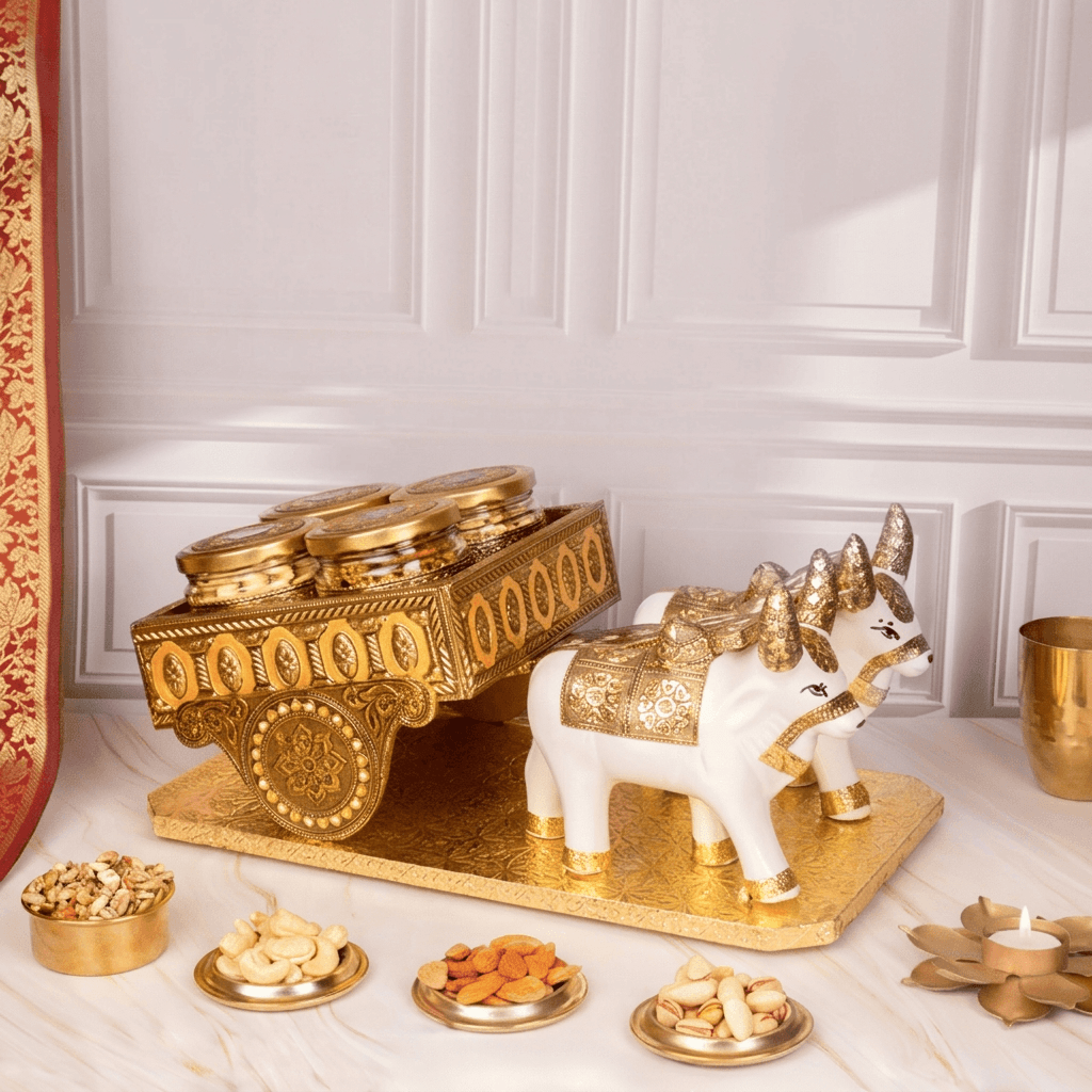 Sanskriti Four Jars Bailgadi  Gift Hamper