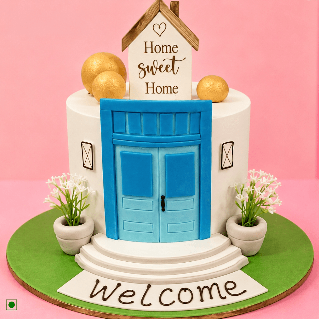 Sweet Home Housewarming Customized Cake