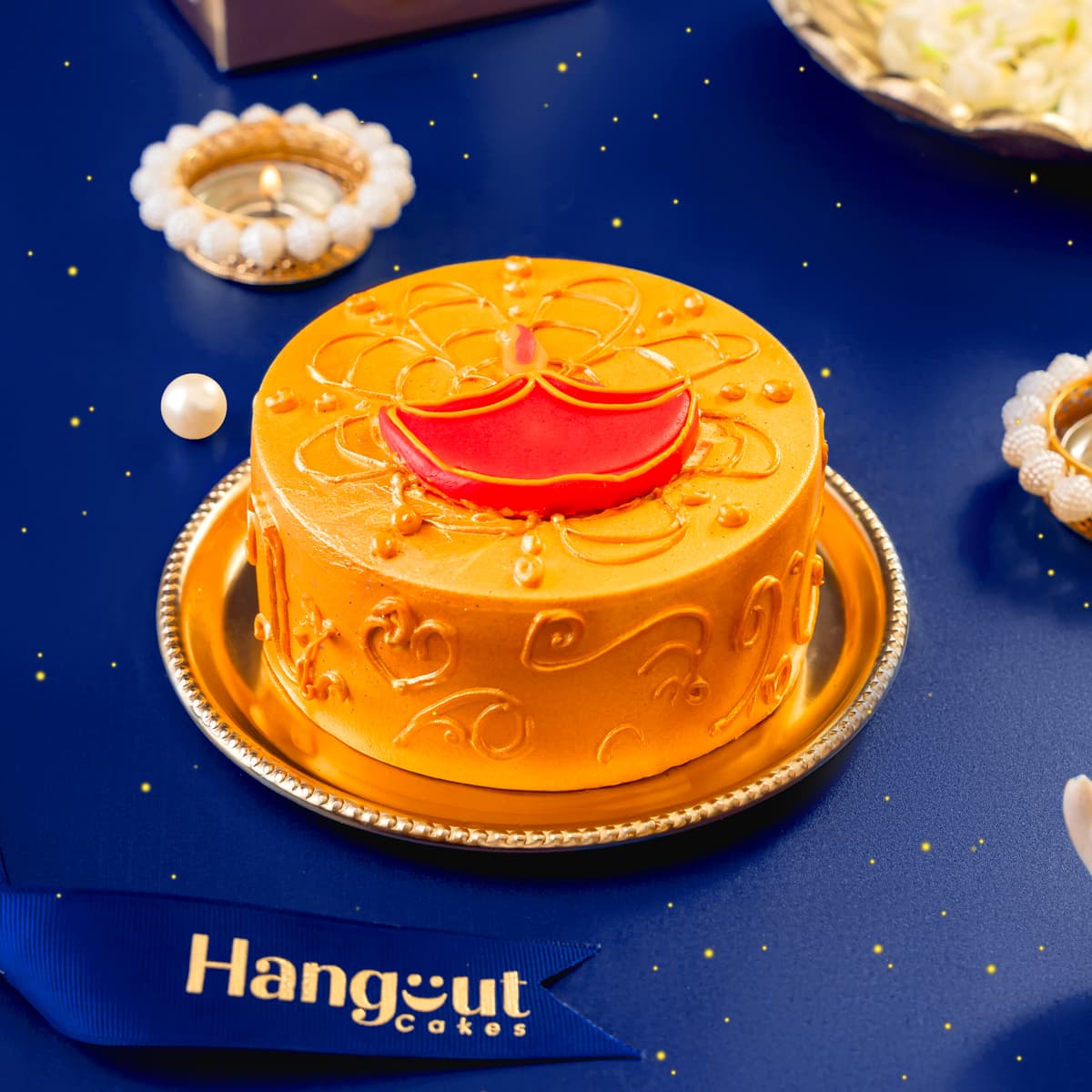 Diwali Special Pineapple Bento Cake
