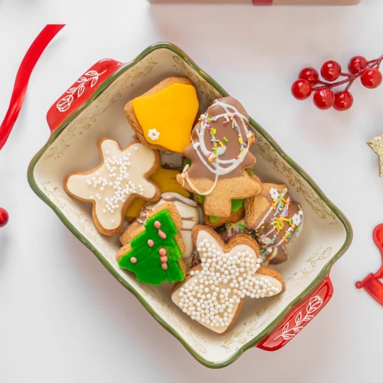 Christmas Special Ginger Cookies With Marzipan Icing