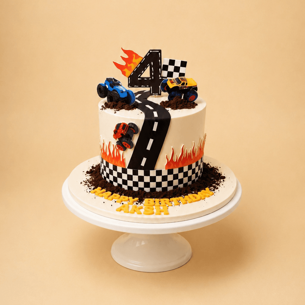 Monster Truck Adventure Customized Cake
