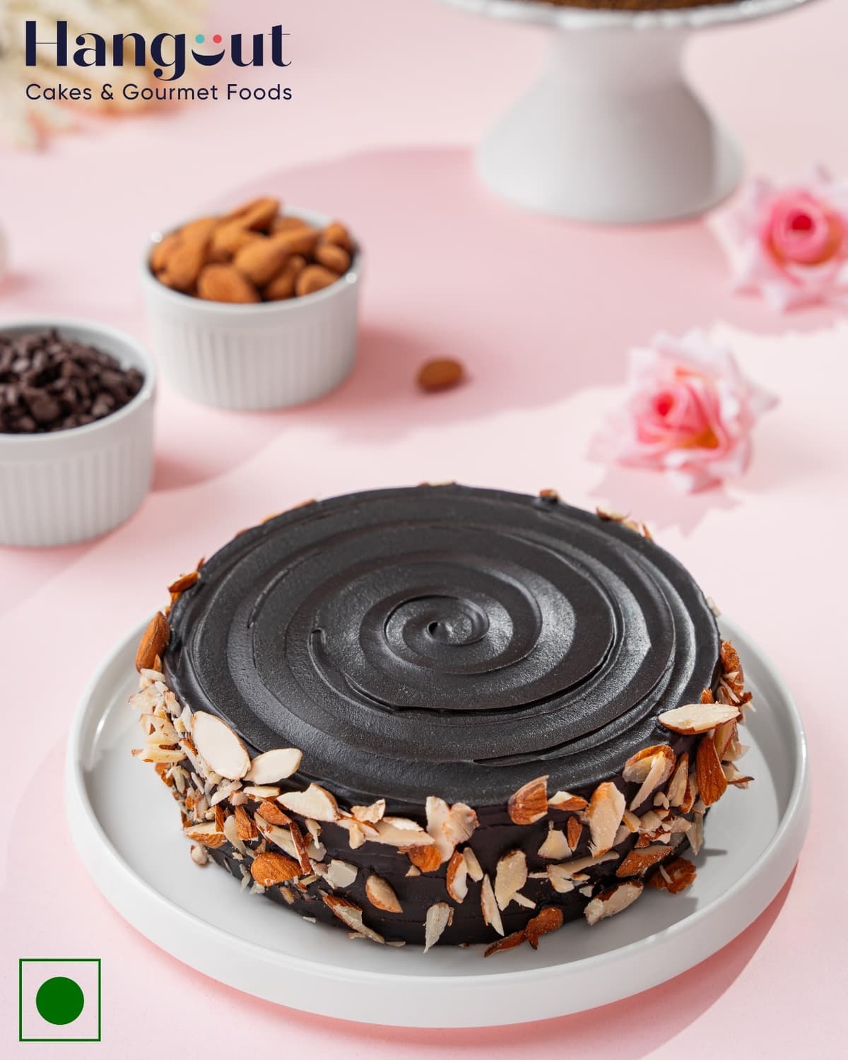 Classic Chocolate Almond Cake