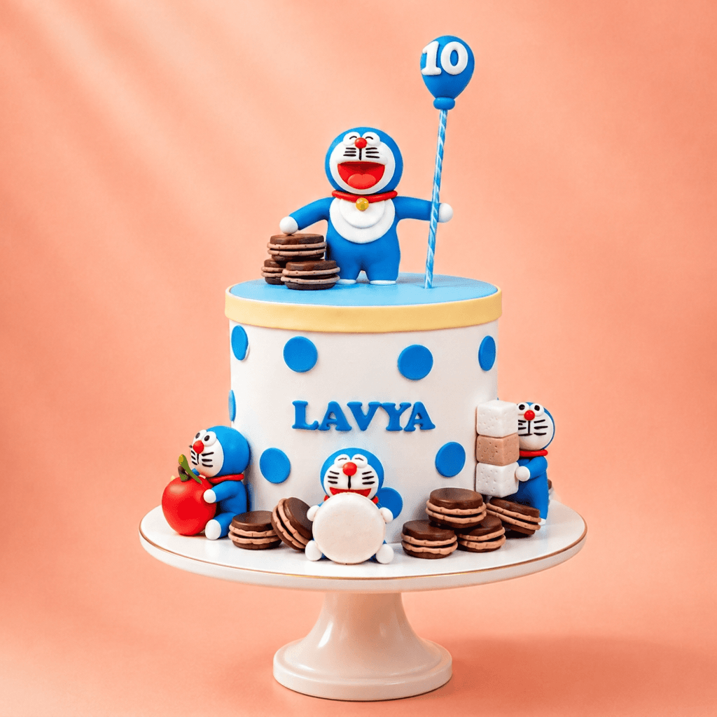 Doraemon Cookie Party Customized Cake