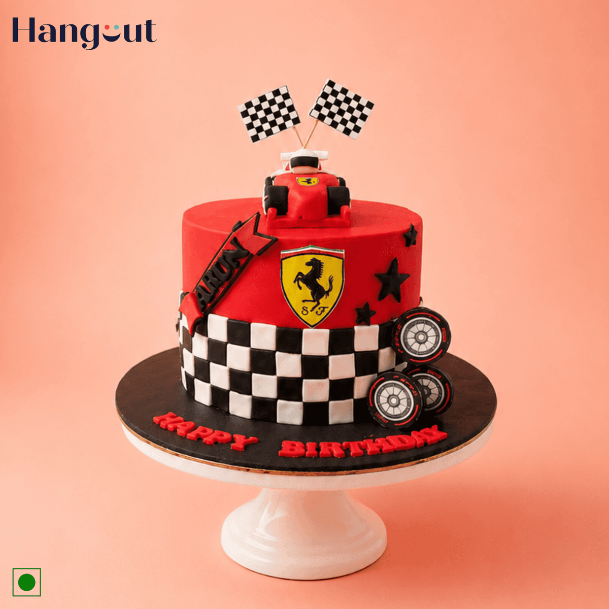 Ferrari Racing Champion Customized Cake