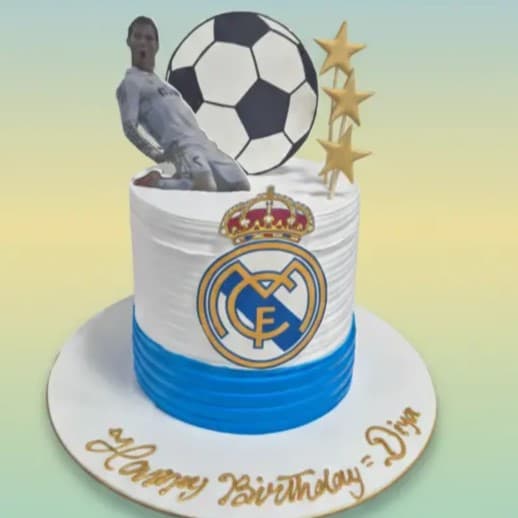 Ronaldo Football Themed Birthday Cake