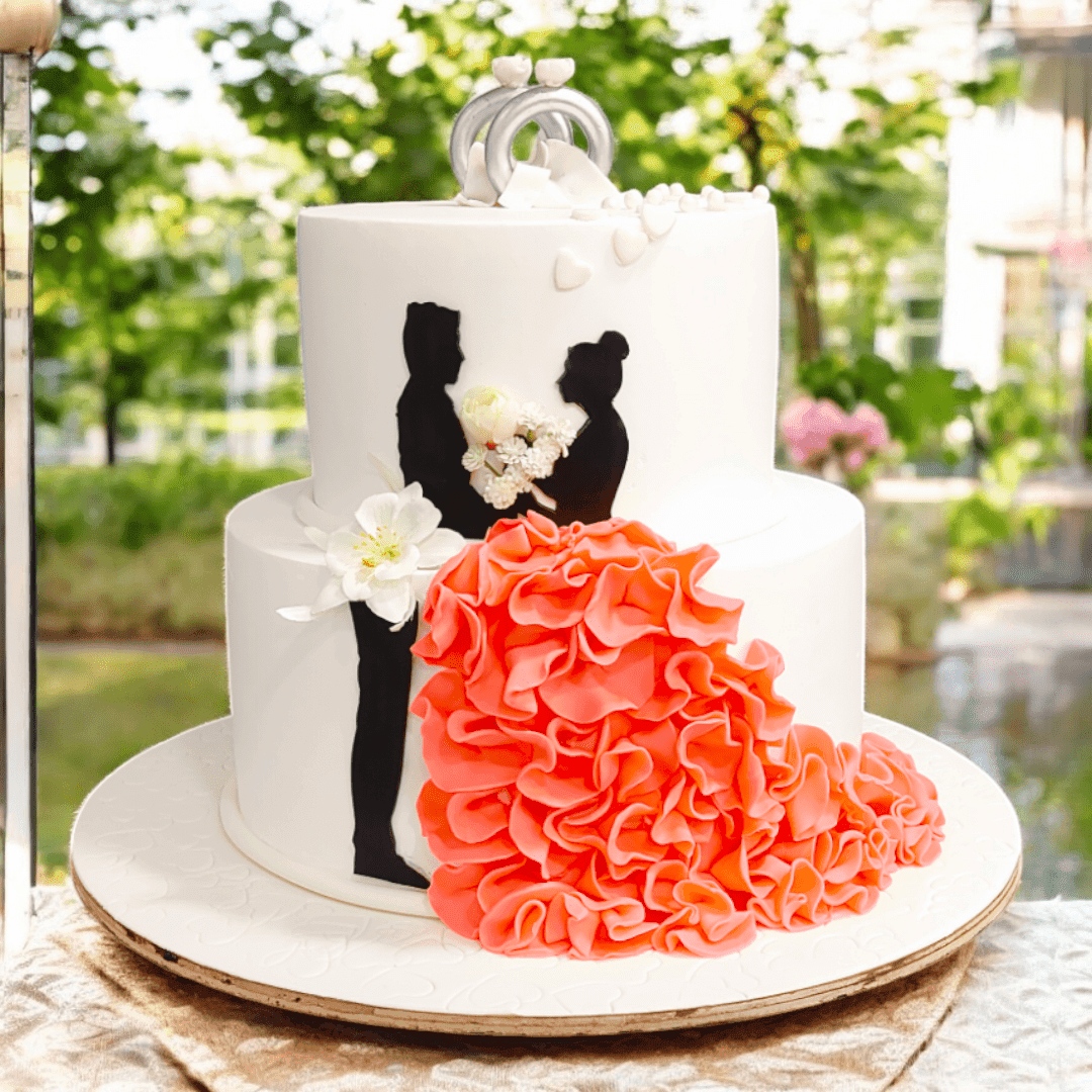 Glorious Wedding Engagement Cake