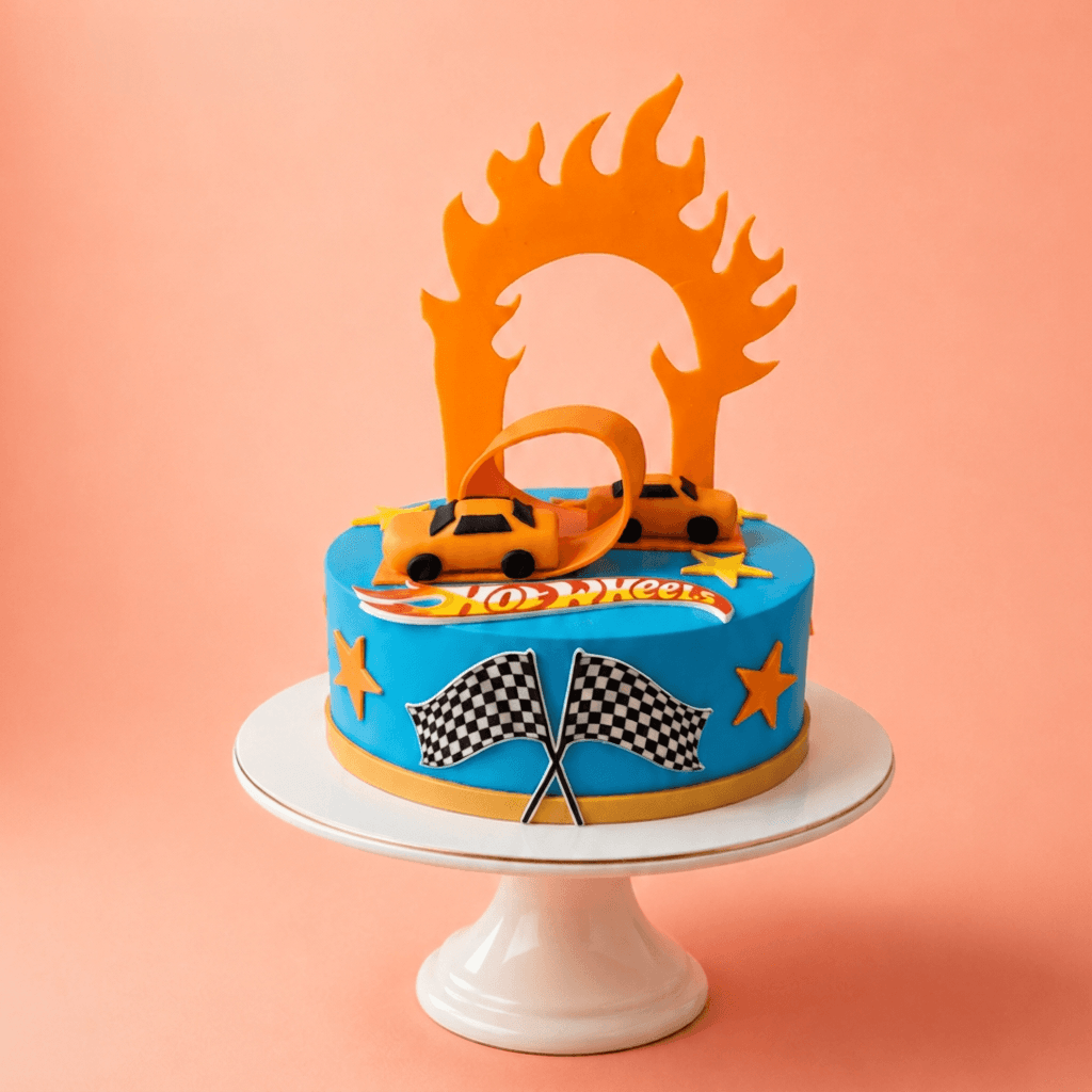 Hot Wheels Speed Track Customized Cake