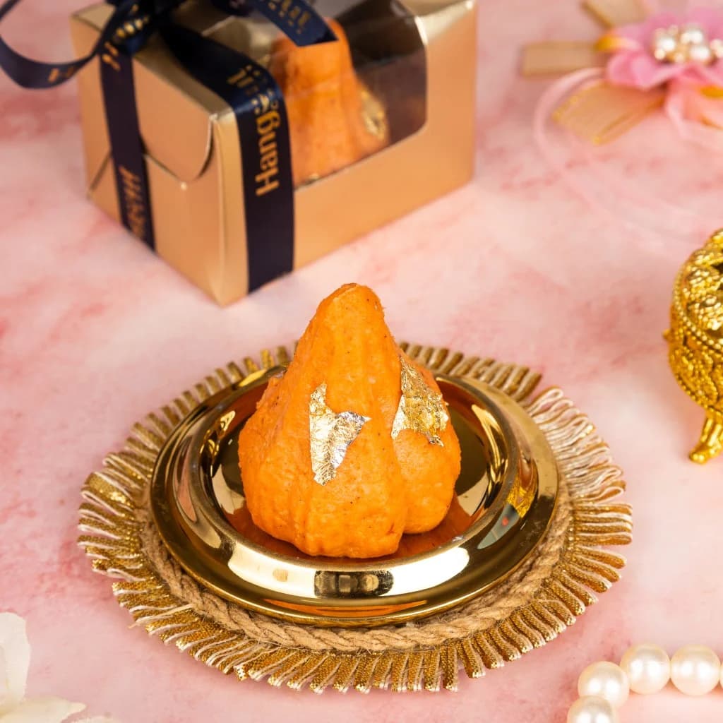 Orange Mava Modak