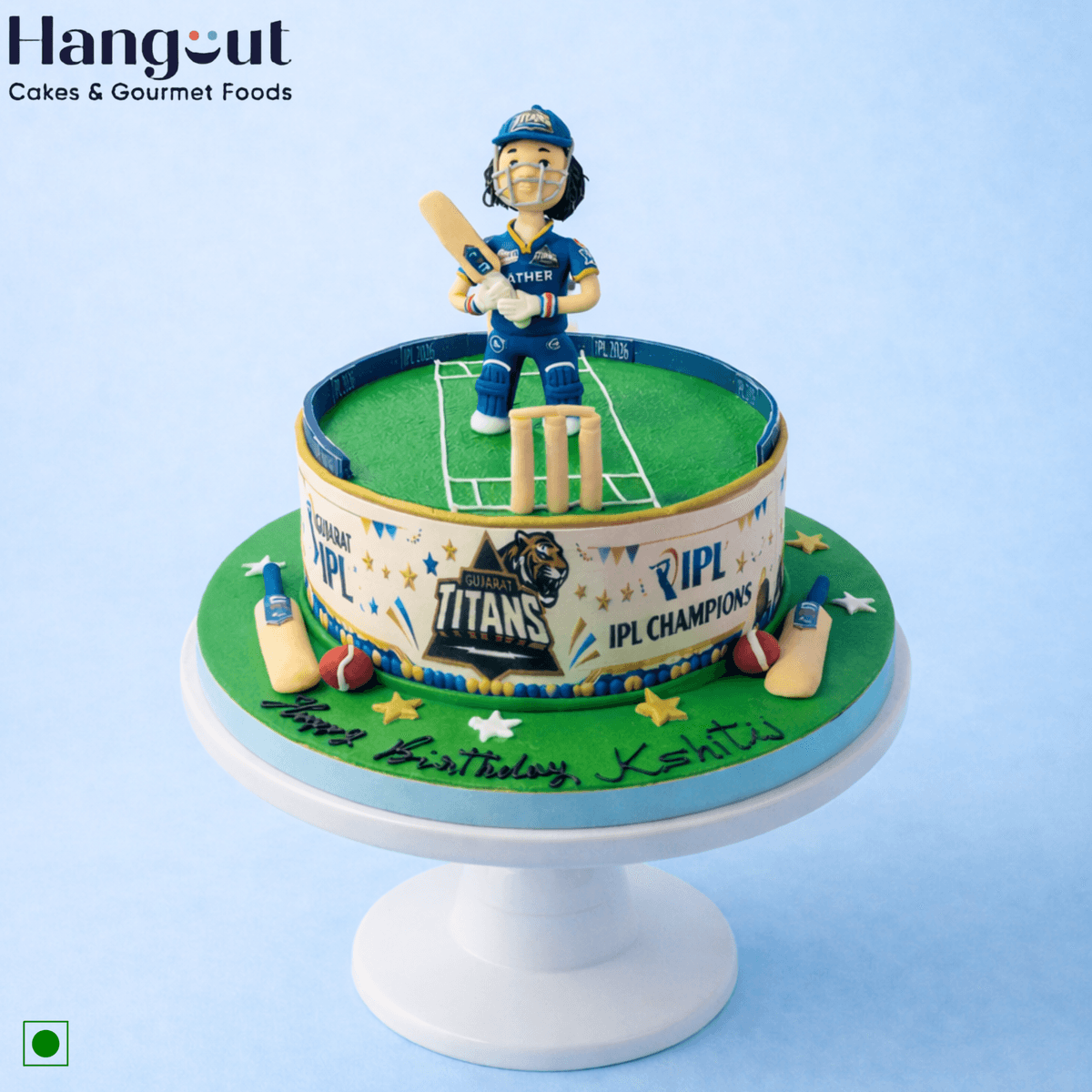 Gujarat Titans Theme Cake