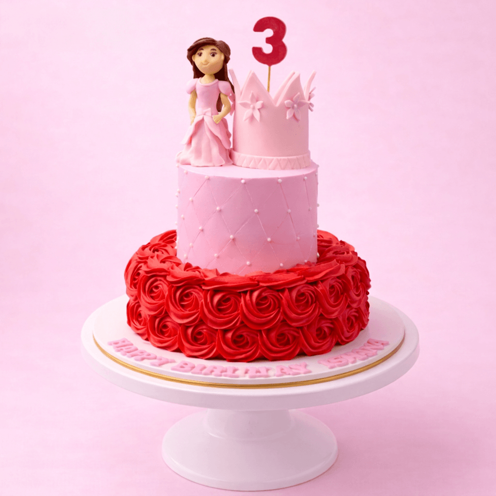 Royal Pink Princess Cake
