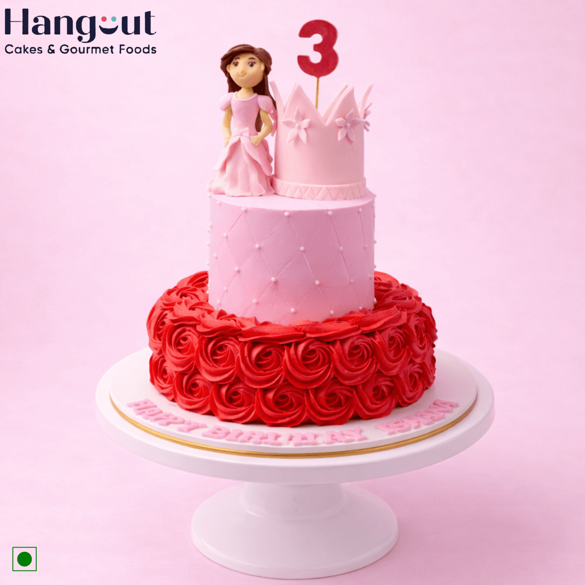 Royal Pink Princess Cake