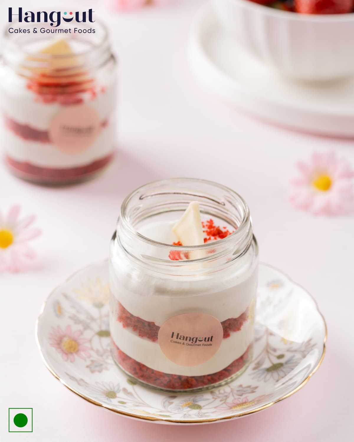 Redvelvet Cheese Dessert Jar