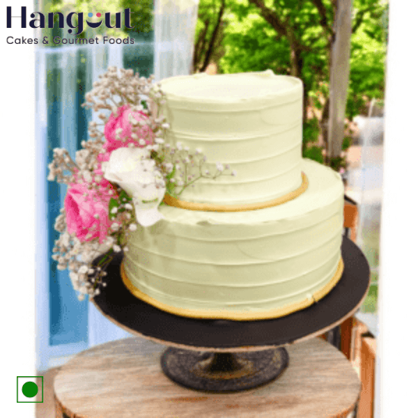 Simple 2 Tier Wedding Cake